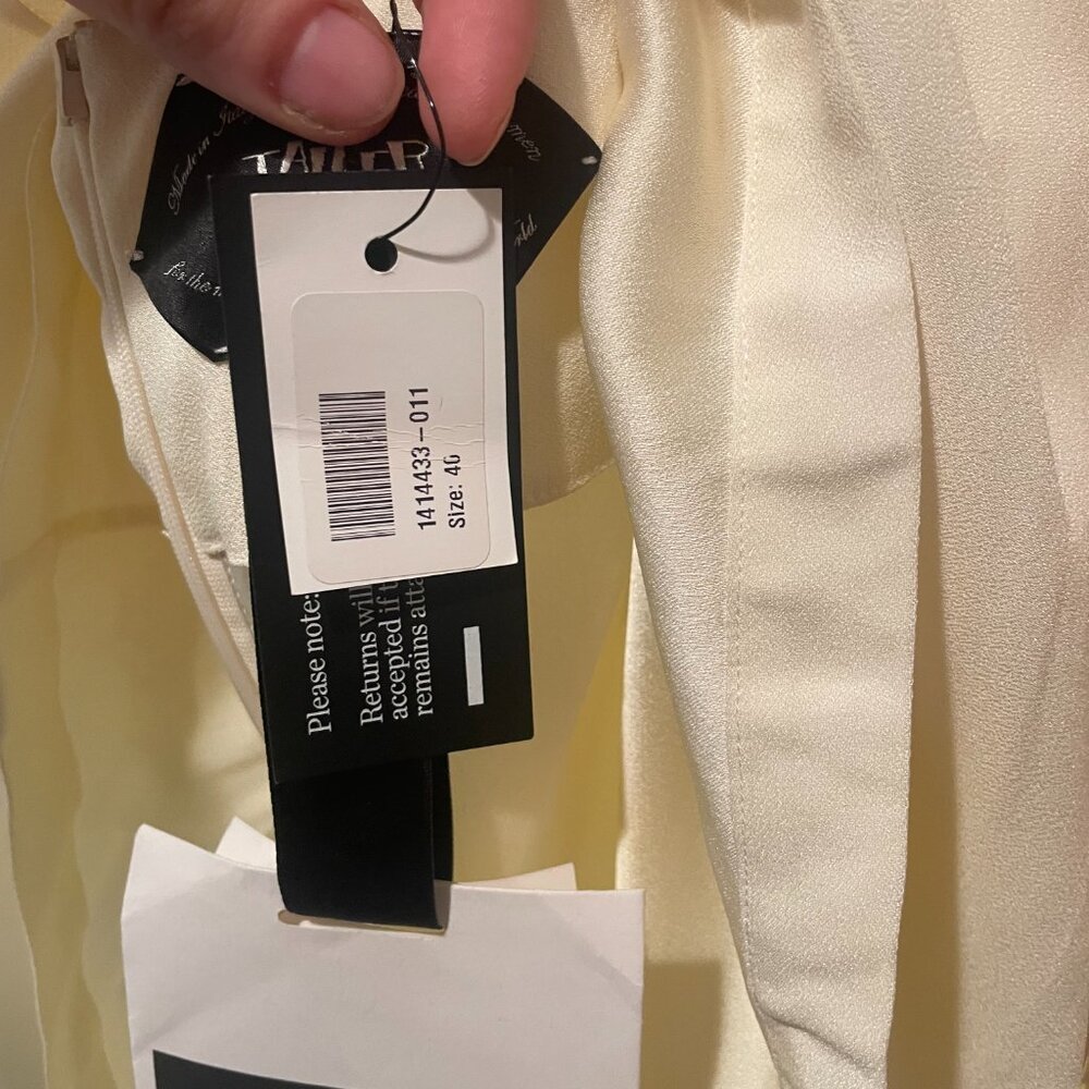 Taller Marmo Cape Fringe Trim Mini Dress - Picture 4 of 5